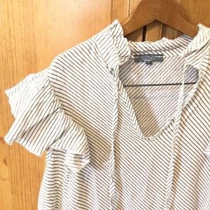 Pinstripe Linen Blouse, Made in Italy